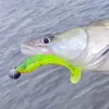 Reiva Zander Power Shad 8cm 3,18g 5ks/bal (Zelená Trblietka) Plastová nástraha