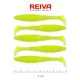 Reiva Zander Power Shad 8cm 3,18g 5ks/bal (Fluo Zelená) Plastová nástraha