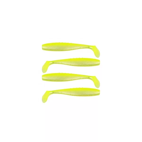 Reiva Flat Minnow Shad 10cm 4ks/bal (Žlto-Strieborná)