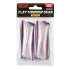Reiva Flat Minnow Shad 10cm Purple Pearl Plastová Návnada 4ks