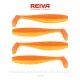 Reiva Flat Minnow Shad 10cm Shiny Orange Plastová Nástraha 4ks