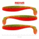 Reiva Flat Minnow shad 12,5cm 3ks/bal (Zeleno-oranžový trblietavý) Plastová nástraha