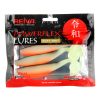Reiva Flat Minnow shad 12,5cm 3ks/bal (Čierno-bielo-oranžový) Plastová nástraha
