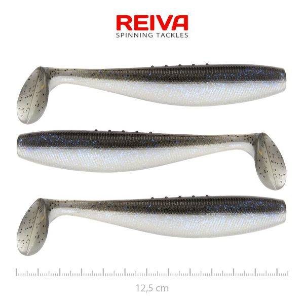 Reiva Flat Minnow Shad 12,5cm Magic Fish Plastová Nástraha 3ks