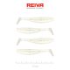 Reiva Flat Minnow Shad 7,5cm Pearl Dot Plastová Nástraha 4ks