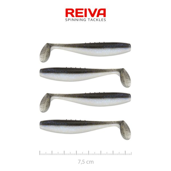 Reiva Flat Minnow Shad 7,5cm Magic Fish Plastová Nástraha 4ks