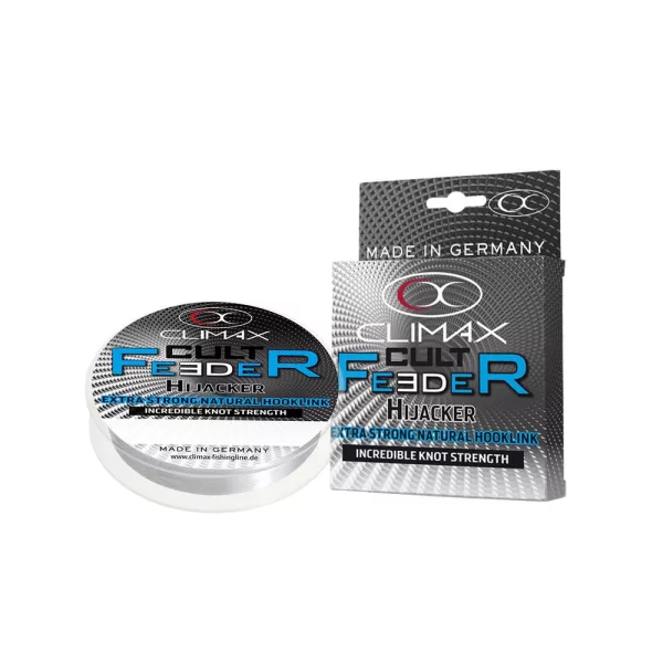 Climax Cult Feeder Hijacker Natural Hooklink 25m 0,23mm Monofil Előkezsinór