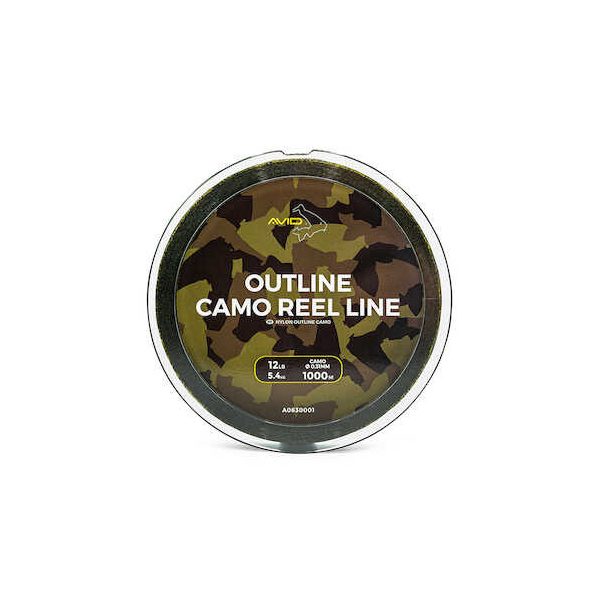 Avid Outline Camo Reel Line 12Lb 1000M Monofilný hlavný vlasec