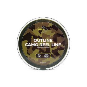   Avid Outline Camo Reel Line 15Lb 1000M Monofilný hlavný vlasec
