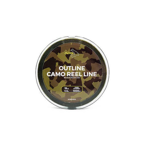 Avid Outline Camo Reel Line 15Lb 1000M Monofilný hlavný vlasec