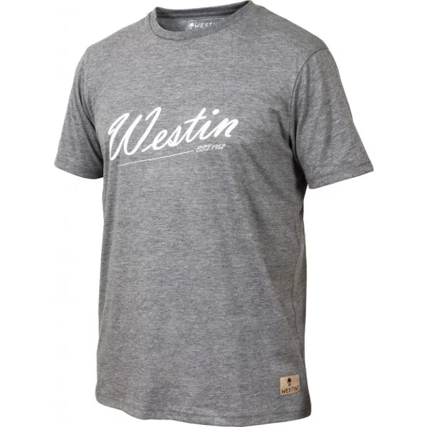 WESTIN Old School T-Shirt S Grey Melange Tričko