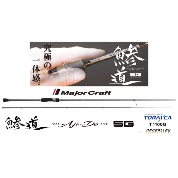 Major Craft Aji-Do 5G AD5-S622M EX.Fast 1,88m 0,6-5gr 2-dielny prívlačový prút