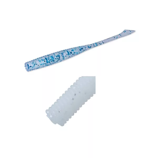 Major Craft Aji-Do Zanby 6,3cm #010 Glow White Silver Lame Plasztik Csali 8db