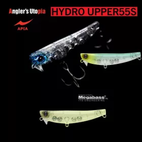   Apia Hydro Upper 55S 55mm 5,5gr 04 Clear Chart Glitter Vobler