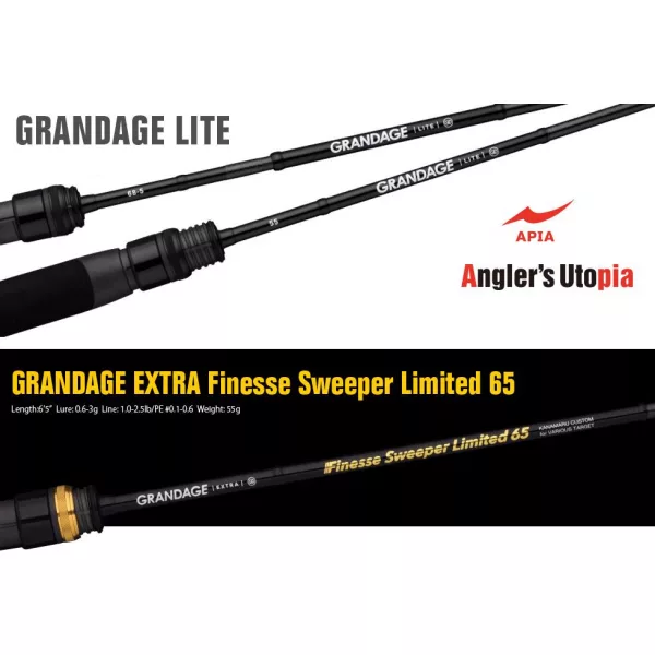 Apia Grandage Lite 65 Finesse Sweeper Limited 1,96m 0,6-3gr 2-dielny prívlačový prút