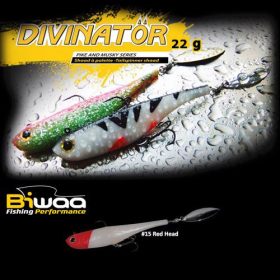 Biwaa Divinator Junior 14cm 22gr 15 Red Head Spinnertail 1db