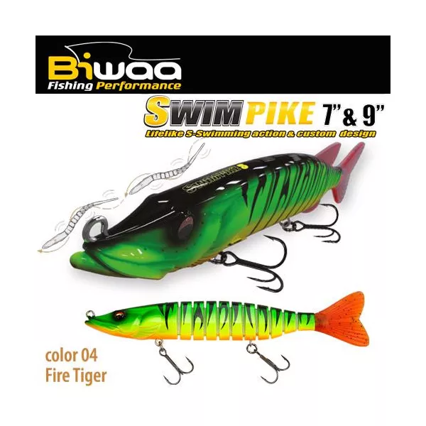Biwaa Swimpike SS 18cm 26gr 04 Fire Tiger Wobbler 1db