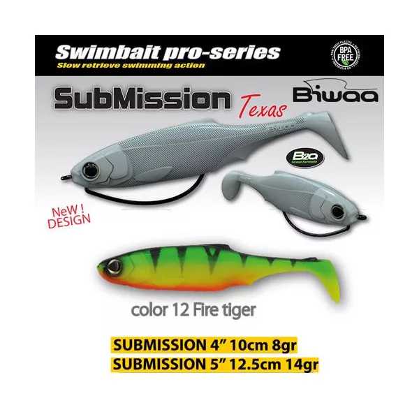 Biwaa Submission 10cm 12 Fire Tiger Gumihal 4db