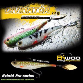   Biwaa Divinator Junior 14cm 22gr 23 Northern Pike Spinnertail 1db