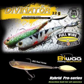   Biwaa Divinator Junior 14cm 22gr 50 Red Horse Spinnertail 1db