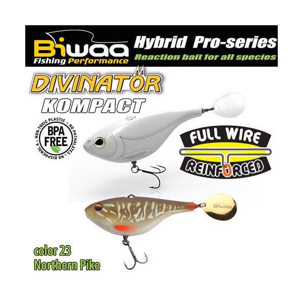Biwaa Divinator Kompact 50 5cm 20gr 23 Northern Spinnertail 1db