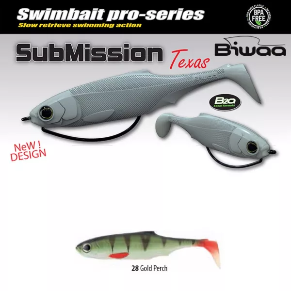 Biwaa Submission 10cm 28 Gold Perch Gumihal 4db
