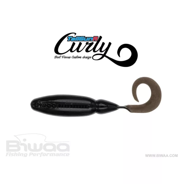 Biwaa Tailgunr Curly 6,3cm 110 UV Black Gumihal 8db
