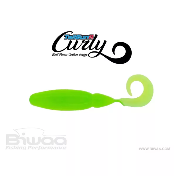 Biwaa Tailgunr Curly 6,3cm 202 Limetreuse Gumihal 8db