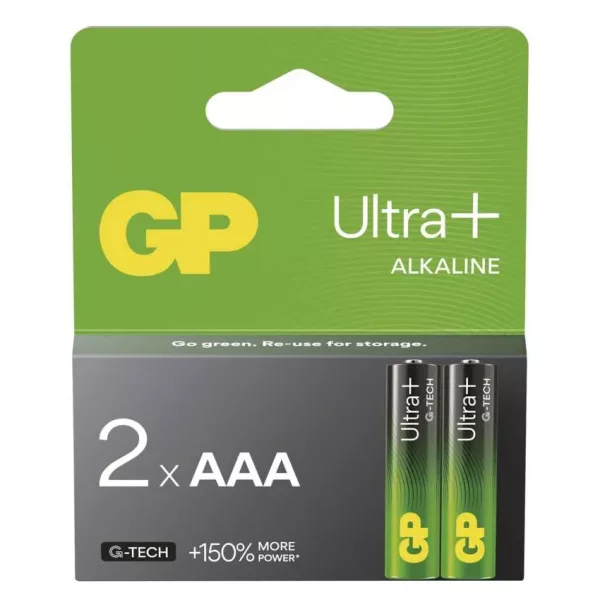 GP Alkalická batéria Ultra Plus AAA 2ks