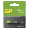 GP Alkalická Batéria Ultra Plus AAA 1,5V 4ks/blister