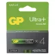 GP Alkalická Batéria Ultra Plus AAA 1,5V 4ks/blister