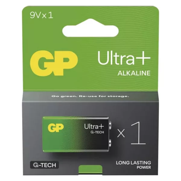 GP Alkalická Batéria Ultra Plus 9V 1ks/blister