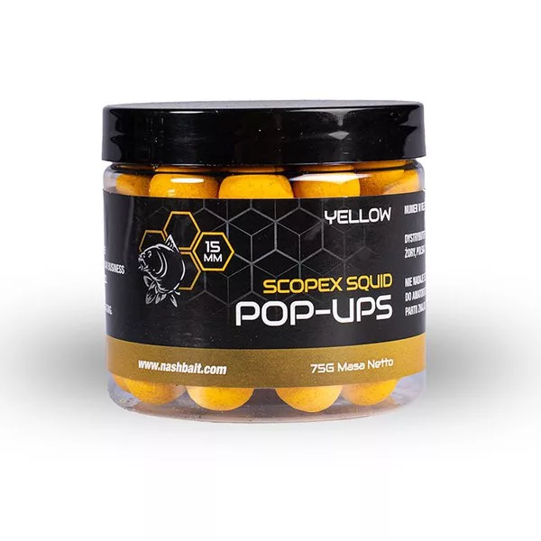 Nash Scopex Sépiová 2024 Žltá 20mm Pop Up 75gr