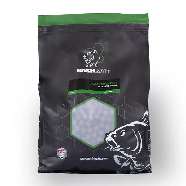 Nash Monster Shrimp Krevety 15mm 5kg Kŕmne Boilies