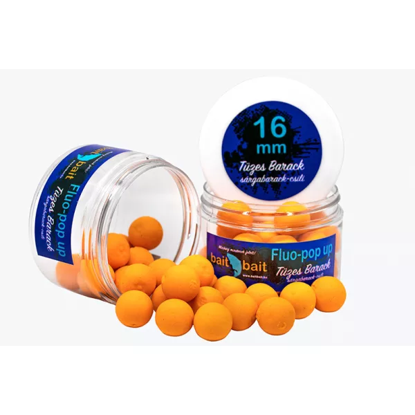 BaitBait Ohnivá marhuľa Fluo Pop Up 16mm 50g - pop up