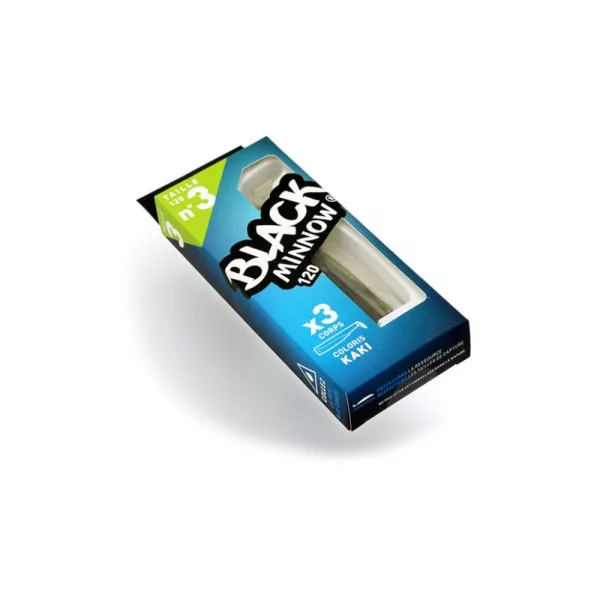 FIIISH 3ks 120mm telo Black Minnow - farba Khaki plastová nástraha