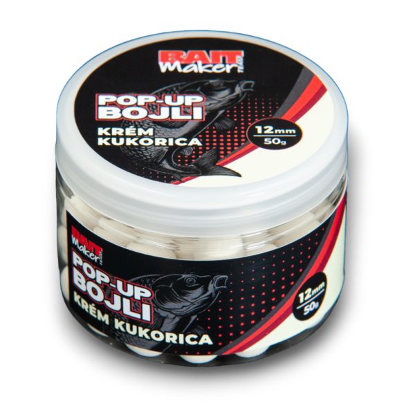 Bait Maker 12mm Krémová Kukurica Pop Up 50gr