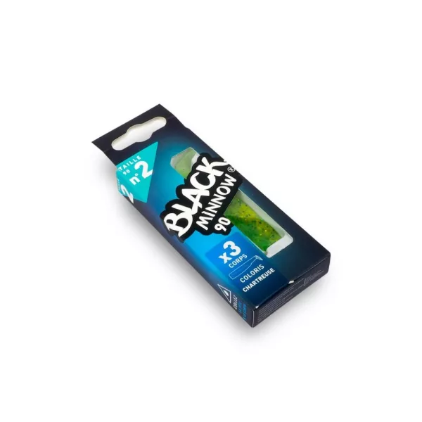 FIIISH 3ks 90mm telo Black Minnow - farba Chartreuse plastová nástraha