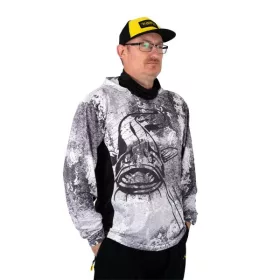 Black Cat Sun Jersey Tričko s kapucňou a dlhým rukávom S