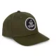 Black Cat Green Flat Peak Cap Baseball Sapka