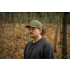 Black Cat Green Flat Peak Cap Baseball Sapka