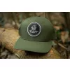 Black Cat Green Flat Peak Cap Baseball Sapka