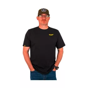 Black Cat Chase Dreams Black Tee Tričko S