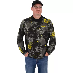 Black Cat Performance Sun Top Hosszú Ujjú UV Póló 2XL