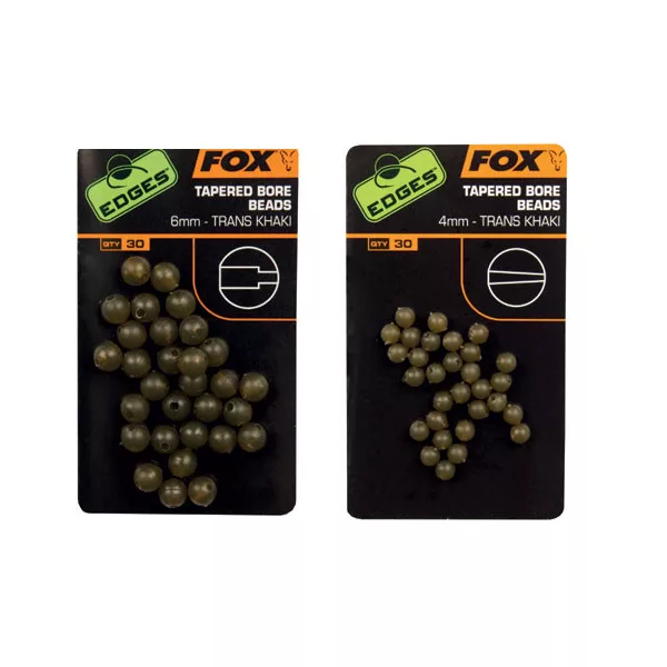 Fox EDGES™ Tapered Bore Beads - 6mm Gumová korálka