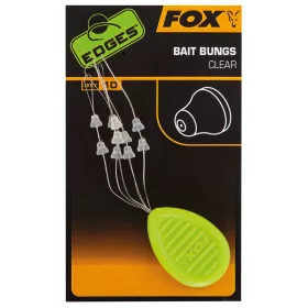 Fox EDGES™ Bait Bungs Clear Zarážka na nástrahy