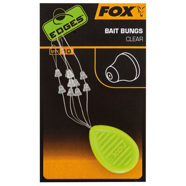 Fox EDGES™ Bait Bungs Clear Zarážka na nástrahy