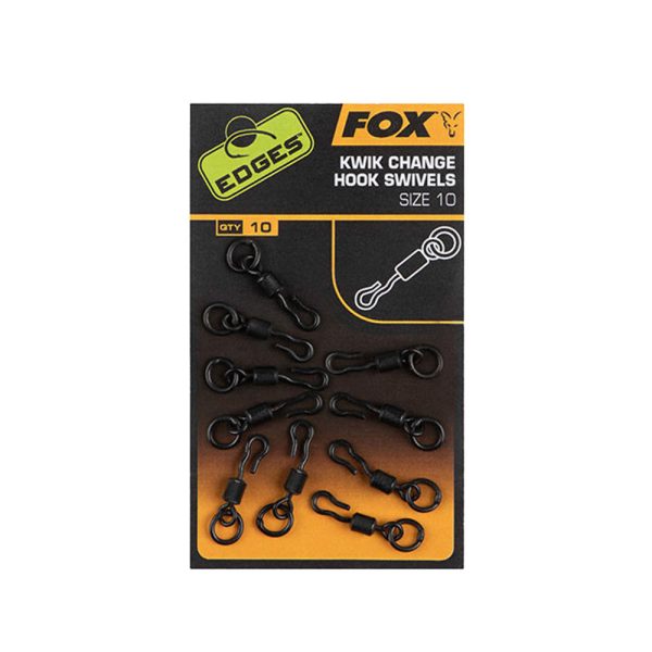 Fox Edges Kwik Change Hook Swivels Obratlík 10x10