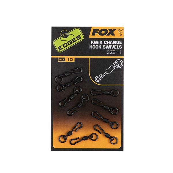 Fox Edges Kwik Change Hook Swivels Obratlík 11x10