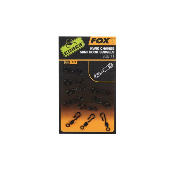 Fox Edges Kwik Change Mini Hook Swivels Obratlík 10ks